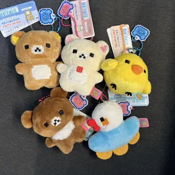 리락쿠마 매달린 봉제 인형 게이밍 리락쿠마 5종 세트