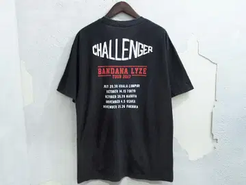 레어 한정판 CHALLENGER BANDANA LYZE TEE 티셔츠