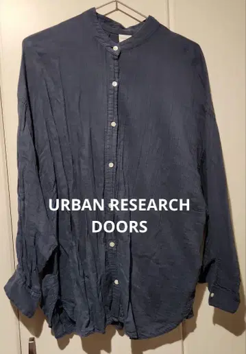 URBAN RESEARCH DOORS 더블 거즈 밴드 카라 셔츠