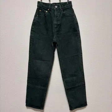 MOUSSY 스트레이트 청바지 컬러 데님 그린 마우지