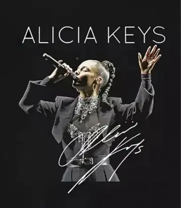 Alicia Keys 알리샤 키스 티셔츠 R&B 재즈 서울 SADE