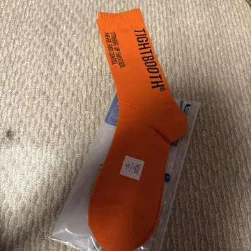 미사용 TIGHTBOOTH LABEL LOGO SOCKS