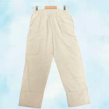 ZARA 자라 이지 팬츠 베이지 남성용 허리 밴딩 포켓