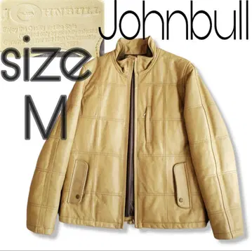Johnbull 베이지 가죽 자켓 M