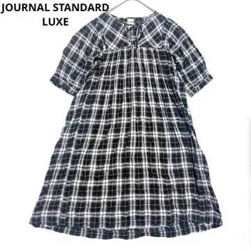 JOURNAL STANDARD LUXE 맥시 길이 체크 원피스