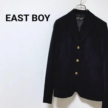 EAST BOY 골드 버튼 센터 벤트 네이비 블레이즈 테일러드 자켓