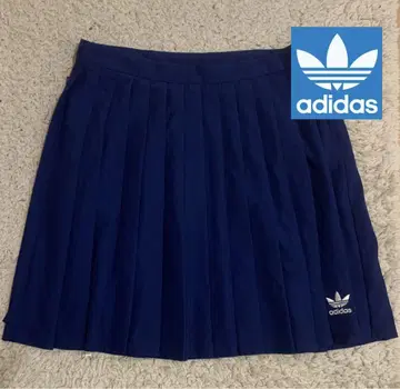 아디다스 네이비 플리츠 스커트 XL