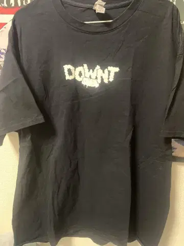 DOWNT 티셔츠 XL 블랙