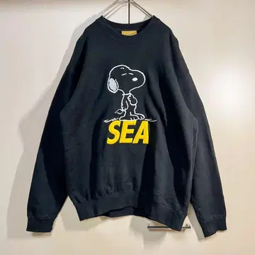 wind and sea 윈드앤씨 피넛 스누피 맨투맨 L