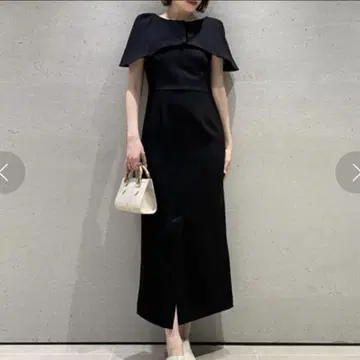 SNIDEL 케이프 세트 타이트 드레스