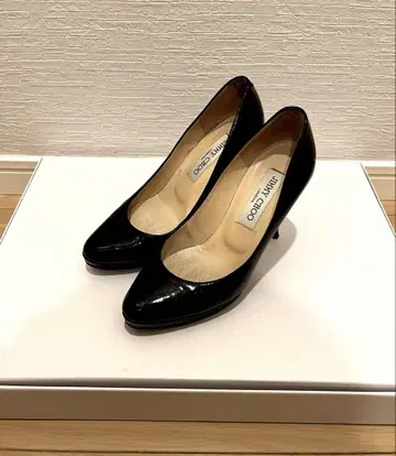 JIMMY CHOO 지미추 에나멜 펌프스 뮬 샌들