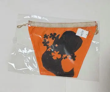 RPM 플래그 반다나 미사용품 오렌지 컬러 고래 포코짱 45rpm
