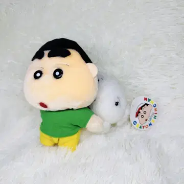 레어 새상품급 택트 있는 크레용 신짱 시로 레트로 봉제 인형 마스코트