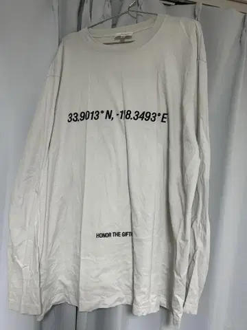 HONOR THE GIFT 롱 슬리브 티셔츠 2XL