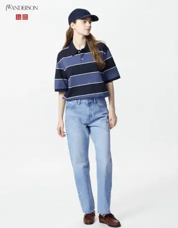 유니클로 JW ANDERSON 스트레이트 청바지 63BLUE 27
