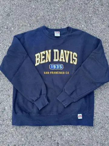 BEN DAVIS 네이비 맨투맨