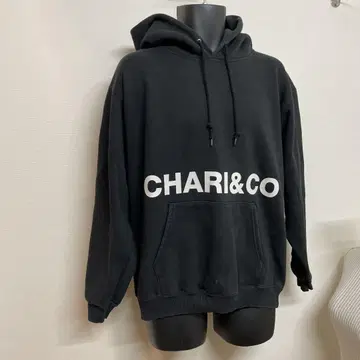 CHARI&CO 로고 후드티