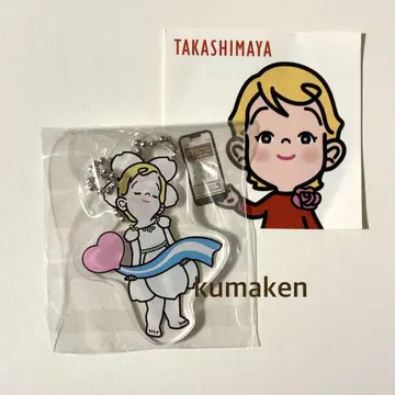 타카시마야 하나미즈키 로즈짱 아크릴 참 키링 로즈짱 스티커