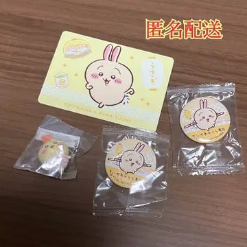 치이카와 쿠라스시 토끼 피규어 캔뱃지 카드