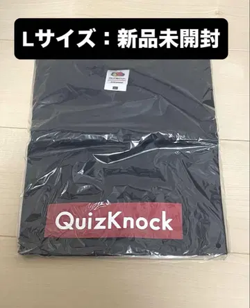 QuizKnock 반팔 티셔츠 블랙 L 사이즈