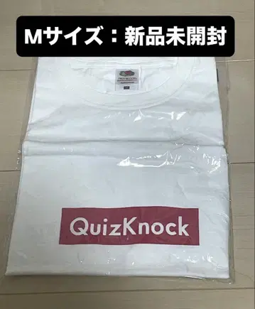 QuizKnock 반팔 티셔츠 화이트 M 사이즈