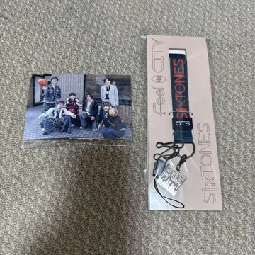 SixTONES 넥스트랩 펜라이트 스트랩 키링 브로마이드