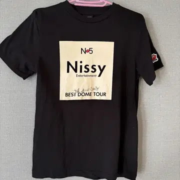 Nissy BEST DOME TOUR 티셔츠 블랙 S 사이즈