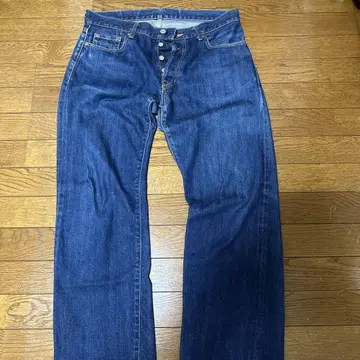 DENIME 스트레이트 데님 W33 다크 네이비