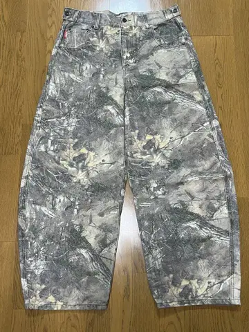 9090 King Logo Slub Denim Pants 리얼 트리