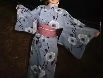 꽃무늬 유카타 유카타 오비 오비 장식 3개 세트