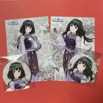 Roselia 흰금린코 캔뱃지 브로마이드