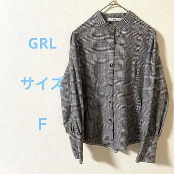 GRL 체크 무늬 버튼 셔츠