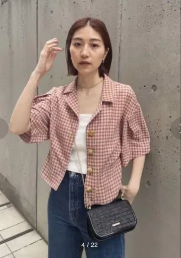 [착용 상품] MOUSSY 썸머 깅엄 체크 셔츠