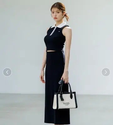 SNIDEL 스커트 셋업 블랙