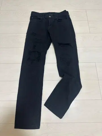 Lee 블랙 데미지 데님 슬림 핏 29