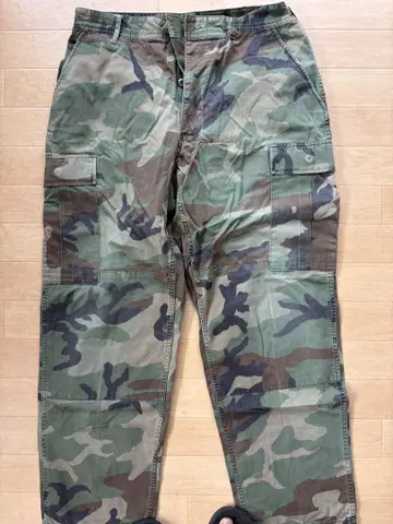 카모플라쥬 카고 팬츠 코튼 혼방