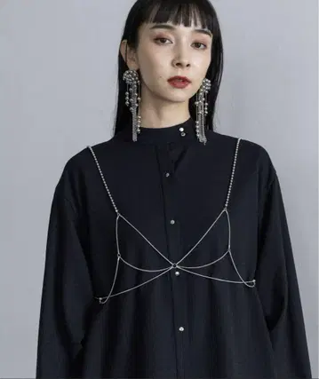 HARE 체인 뷔스티에 실버