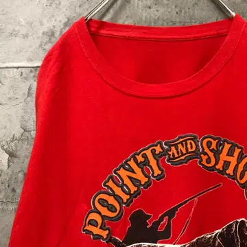 POINT AND SHOOT 사냥개 미국 수입 애니멀 티셔츠