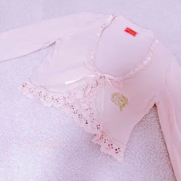 베이비더스타즈 샤인브라이트 볼레로 핑크 가디건