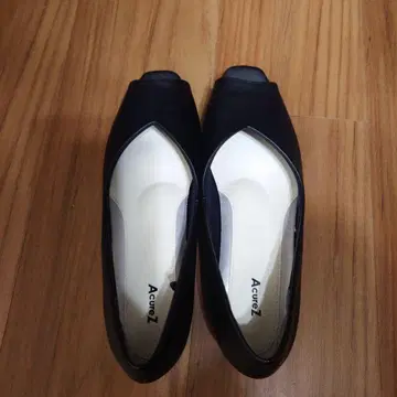 AcureZ 오픈토 펌프스 23.5cm 블랙