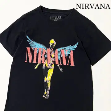 NIRVANA 닐바나 블랙 밴딩 티셔츠 구제 의류 S