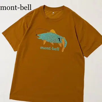 mont-bell 몽벨 낚시 디자인 폴리에스테르 티셔츠 L
