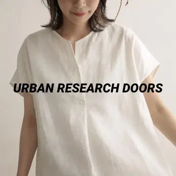 어반 리서치 도어스 린넨 100% 프렌치 노카라 풀오버 F