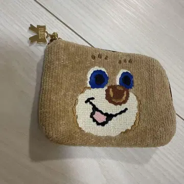 미사용 새상품 라브라리 바이 페이러 도업 테디 L자 파우치 곰 단종