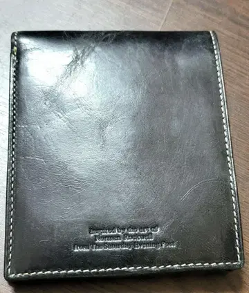 미사용품 노먼 락웰 두겹 지갑 블랙