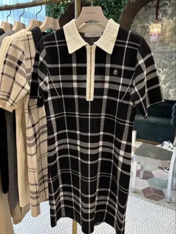 Trois Logo Knit Mini Dress M 사이즈