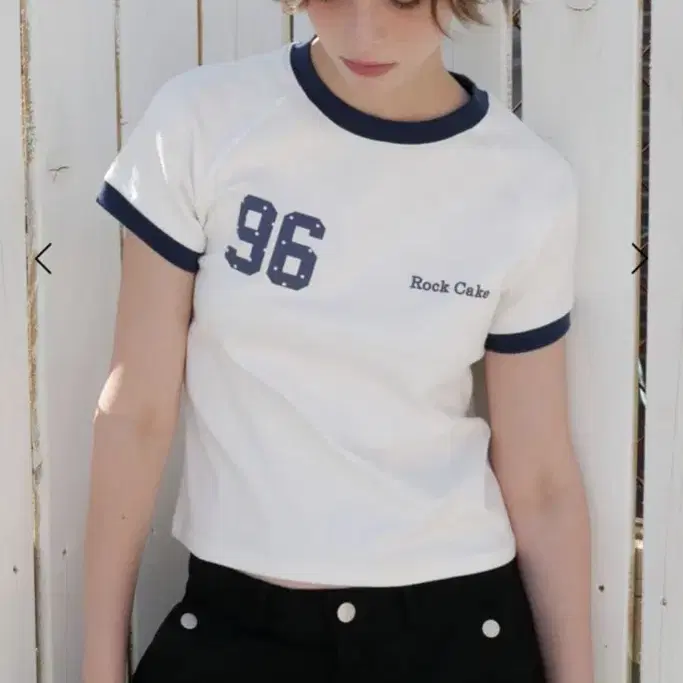 【ROCKCAKE】96 Dot Ringer Top リンガー Tシャツ Rockcake 96 dot ringer top (new) on Bunjang Global Site.