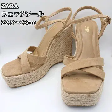 ZARA 자라 웨지솔 샌들 22.5~23cm 벨트 조정 가능