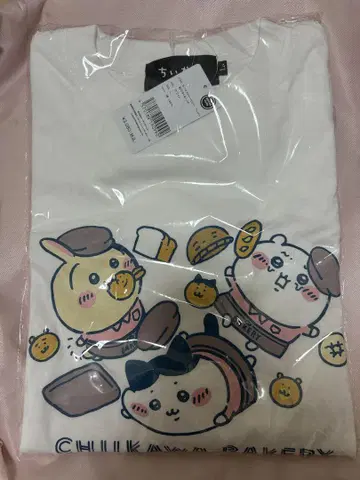 치이카와 베이커리 티셔츠 L 화이트