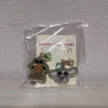 샹브르 지퍼 참 2종 세트(시나모롤, 포차코) 일광화상